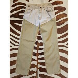 Vintage Wrangler 32x30 Faded Hunting Field Utility Brush Double Knee Pants USA